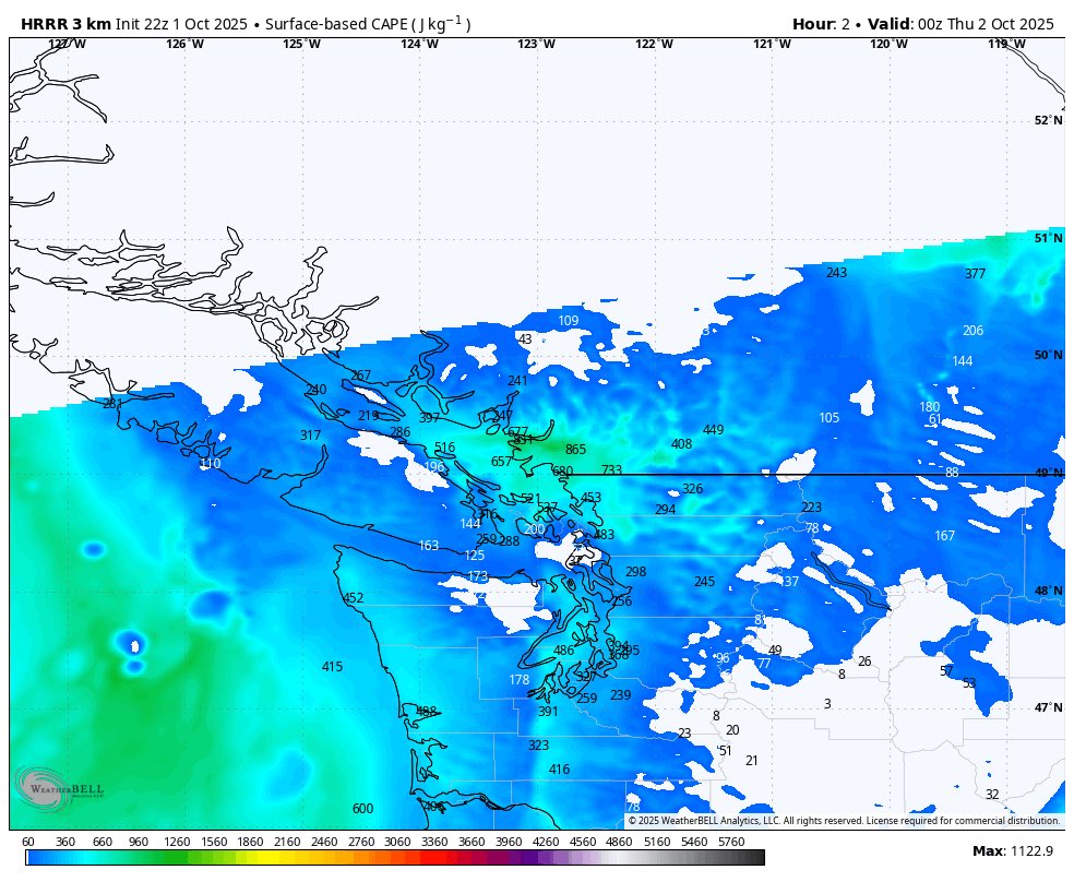 ElijahBman's tweet image. Can’t rule out a couple thunderstorm around this PM. Already one down in the Puget sound. #Bcstorm #thunderstorms #waws