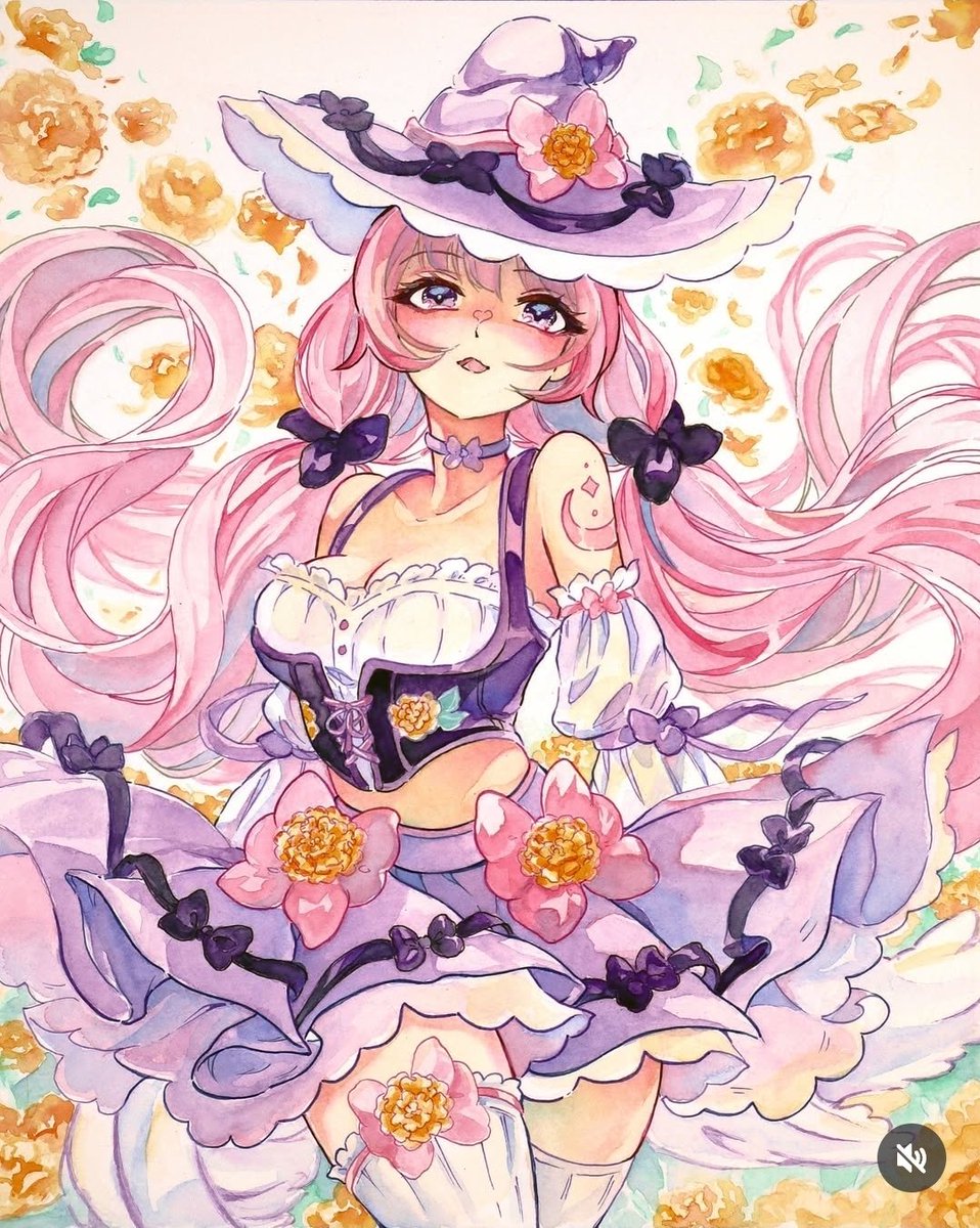 I drew this adorable witch by <a href="/oakteaparty/">oaktea ✨</a> for the #pumpkinspicecovendtiys 

She was so fun to draw! Happy October!! 🎃

♡•♡•♡

#cutewitch #witchart #witchdrawing #dtiys #dtiysentry #drawthisinyourstylechallange #cutedigitalart #kawaiiart
