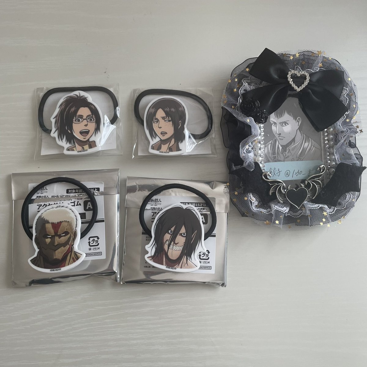 【交換 譲渡】
進撃の巨人 attack on memory アクセサリーゴムコレクション ヘアゴム

譲 画像参照
求 ベルトルト 超大型巨人 定価+送料

︎︎⟡初回🔗必読
︎︎⟡求は買取可(抱き合わせ◎)
︎︎⟡エレン巨人はお声がけ中
︎︎⟡🔗記載場所or郵送

お声がけお待ちしております🥟