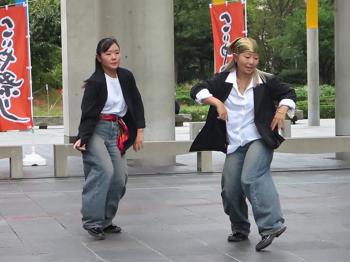 fukuikineno's tweet image. 梅田スカイビル会場限定ゲストチーム演舞
#AnjuN #こいや祭り #梅田スカイビル会場