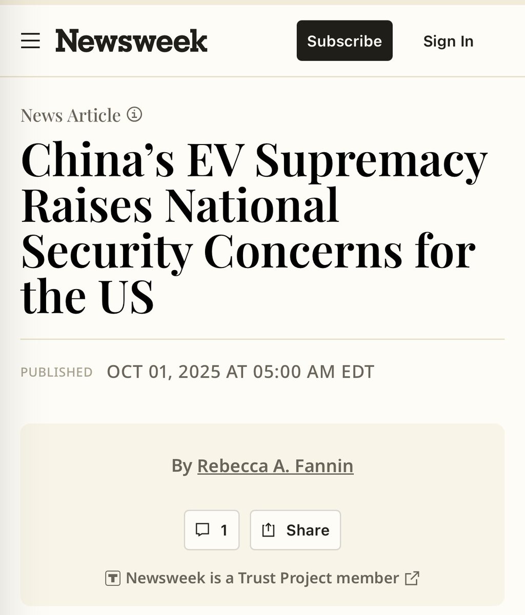 Why Chinese EVs that are not even available in the US raises National Security Concerns for the US?