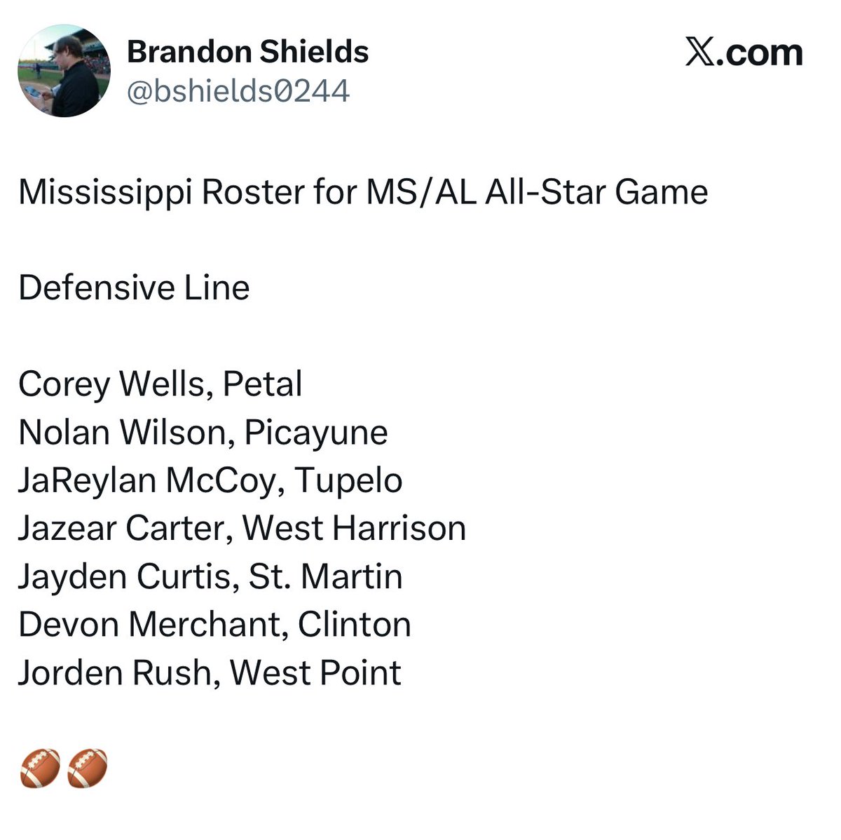 Bless to be invited to playing in the MS/AL All-Star game!!!! <a href="/LawrencHopkins/">Lawrence Hopkins</a> @StognerCody <a href="/CoachTS73/">Tyler Smith</a>