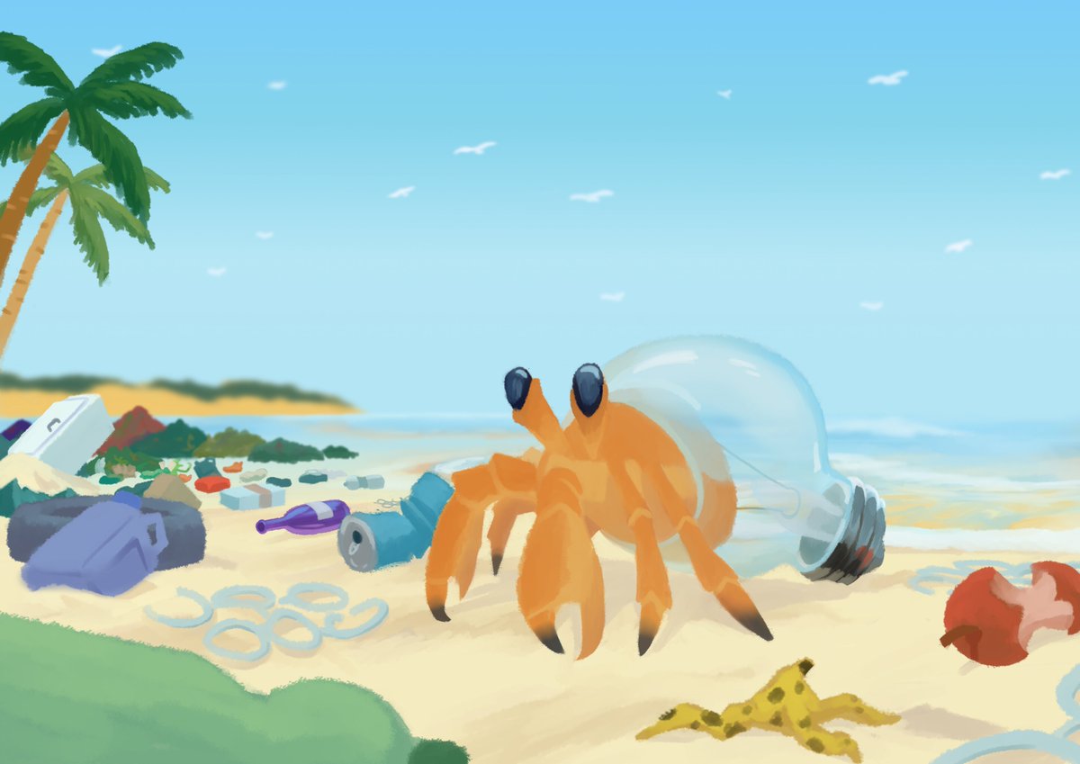 FradizZ's tweet photo. a crab's modern home https://t.co/bNL2shqclu
