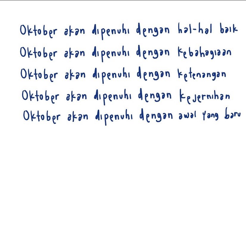 hypercuts_'s tweet image. Oktober akan di penuhi dengan?