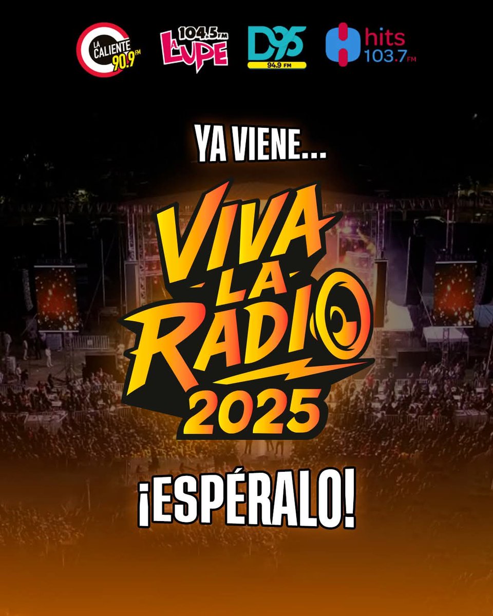 D95Radio's tweet photo. ¿Ya listos para vivir el festival #1 de la radio? 🎤🎹
Ya viene Viva la Radio 2025 😍 https://t.co/lkeFVV9BYS