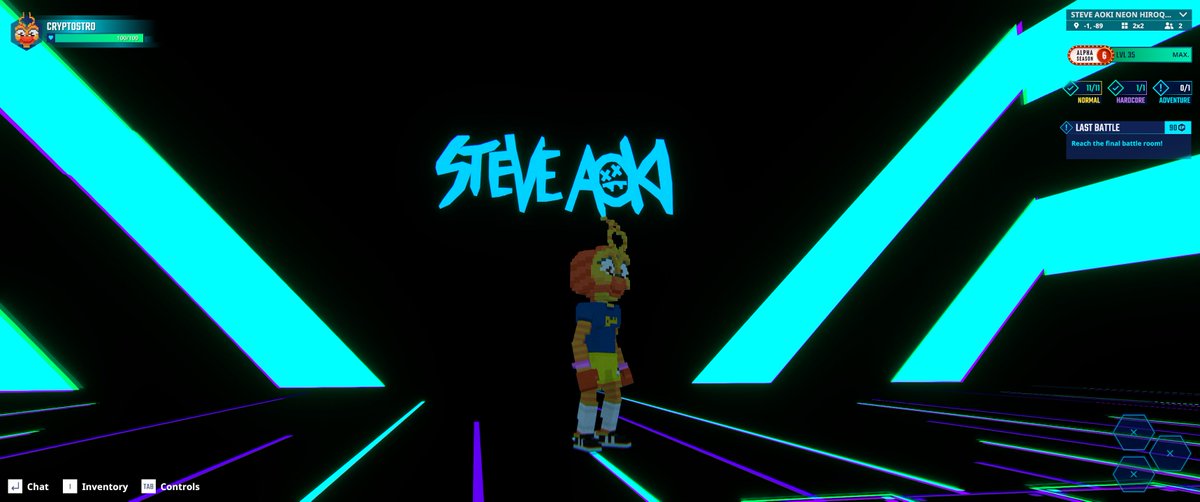 CryptoStroXD's tweet photo. Snap a picture under the @steveaoki sign for swag points @TheSandboxGame  https://t.co/lLNeFQfGJf https://t.co/PDxPwkhhZ5