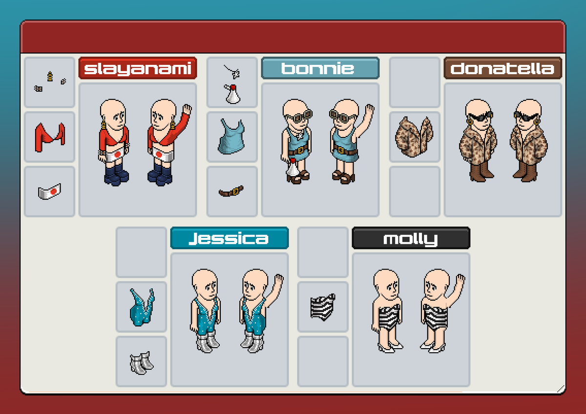 Os visuais exclusivos de Tokyo Takeover, assinados por <a href="/habfolasade/">Folasade</a>, estão chegando em breve ao Habblet Hotel!
É hora de vestir a era e fazer parte da tomada de Tóquio. ⭐️