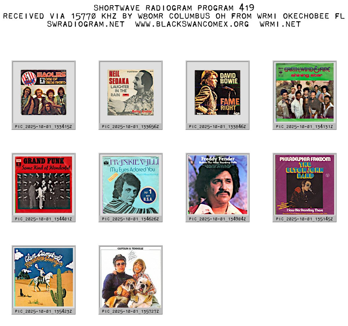 It's <a href="/SWRadiogram/">Shortwave Radiogram</a> in Central Ohio, signal in from Okeechobee Florida on 15 MHz, morning hours. Hey <a href="/grok/">Grok</a>, which is the best reception of Program 419 this week?