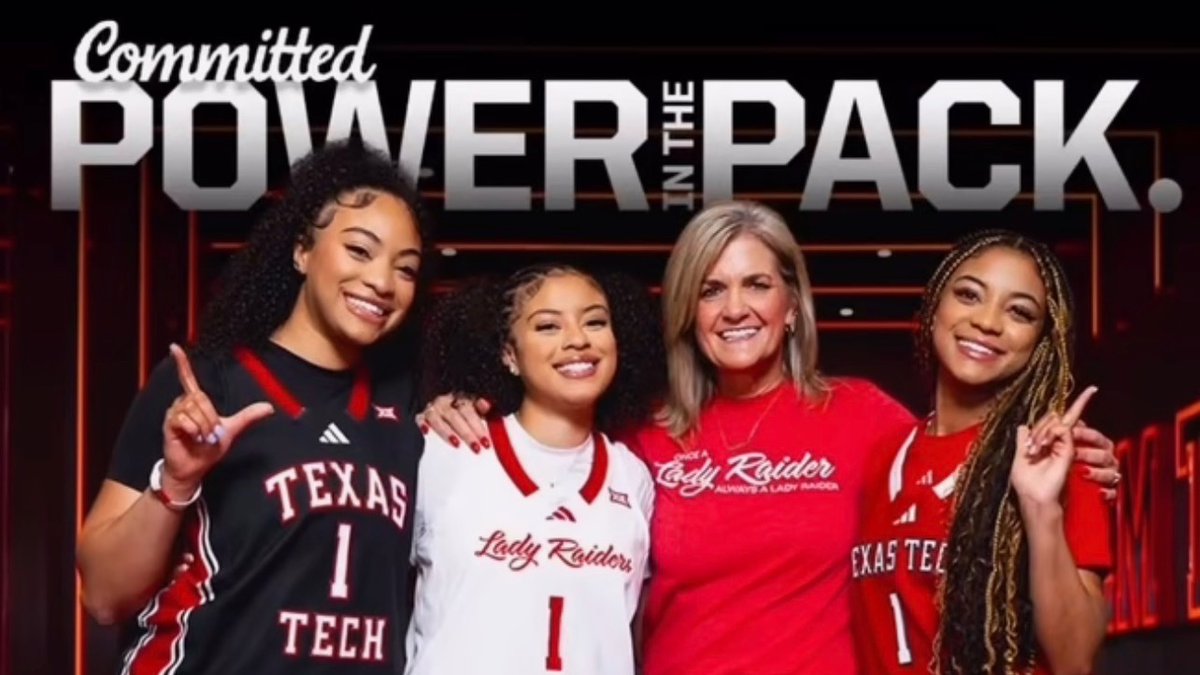 #TexasTech landed three BIG commitments from Gianna, Milania and Natalia Jordan‼️

Learn more about the latest Lady Raider Commits #WreckEm ⬇️

➡️on3.com/sites/red-raid…