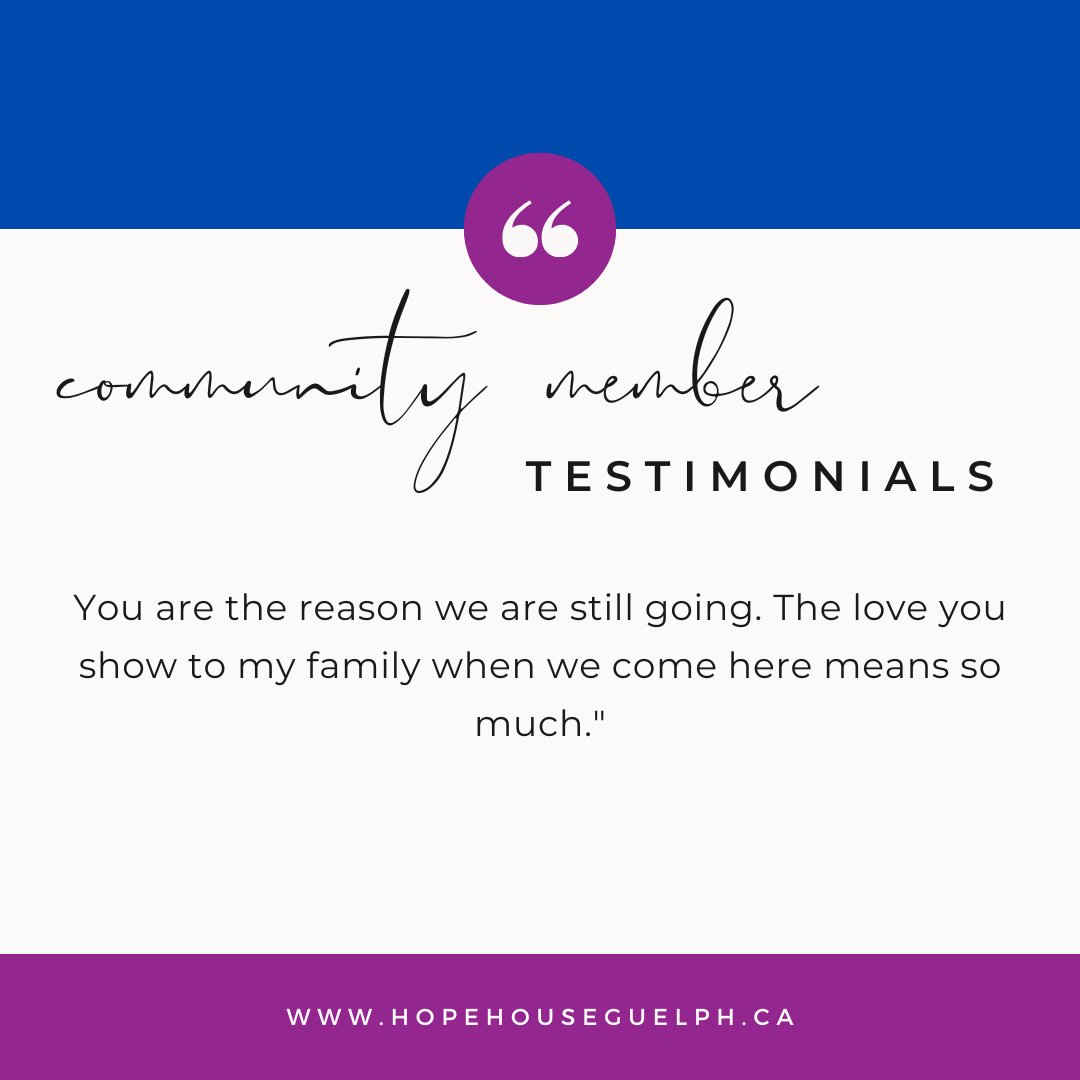 HopeHouseGuelph's tweet image. Stories like this that remind us why Hope House Guelph exists. The care, dignity, and love shown in our community programs make a difference in people’s lives.

Your support makes this possible. Thank you for standing with families in Guelph.

#Testimonials #HopeHouseGuelph