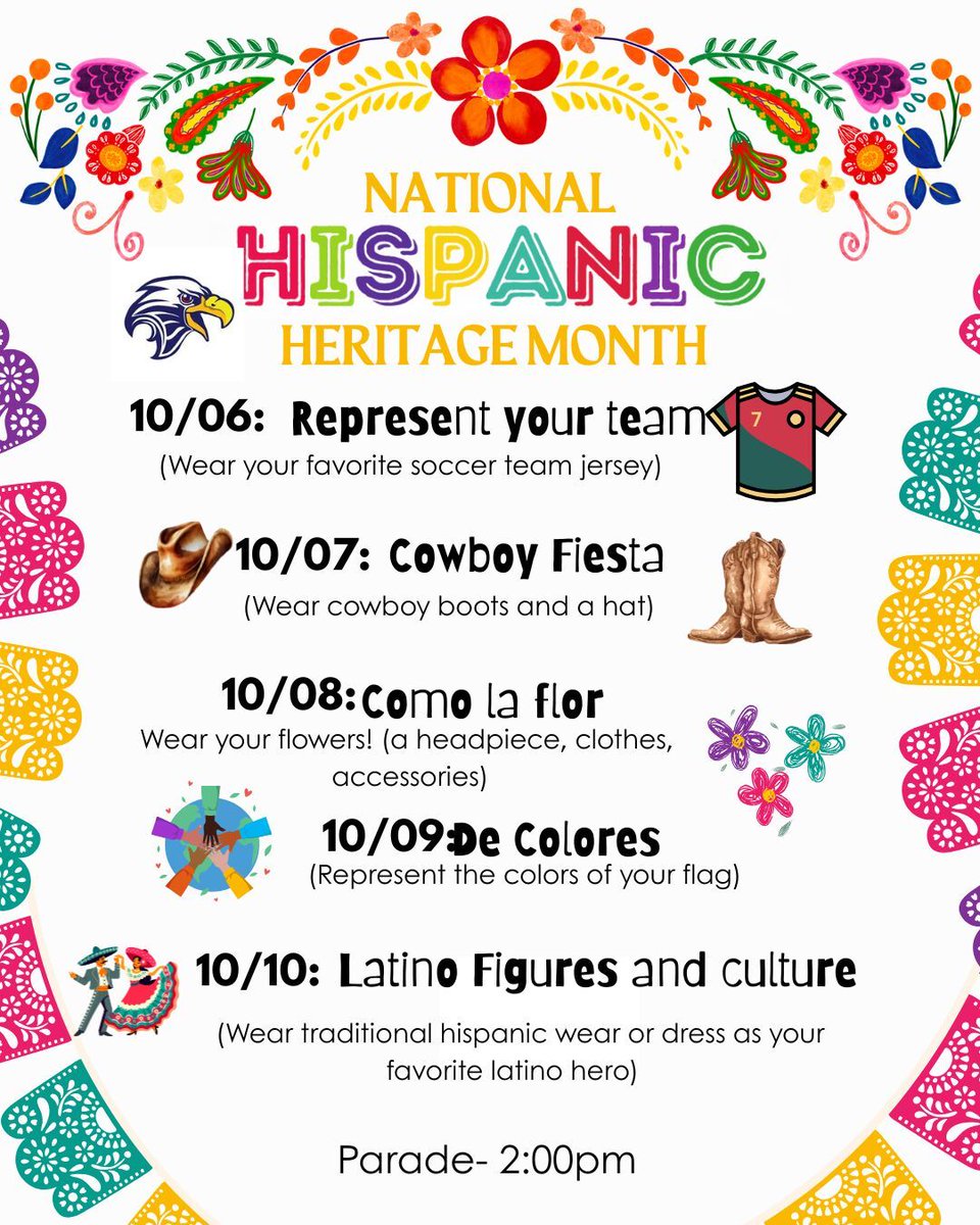 BlairElemEagles's tweet photo. #HispanicHeritageMonth #GameOnLevelUp #SoaringToSuccess #cfbproud https://t.co/w6iHl5yKPz