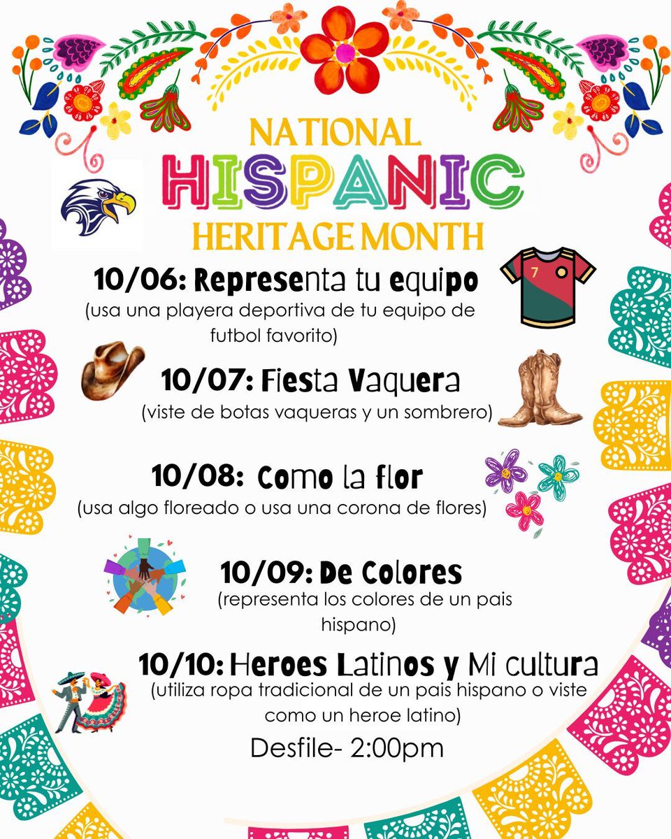BlairElemEagles's tweet photo. #HispanicHeritageMonth #GameOnLevelUp #SoaringToSuccess #cfbproud https://t.co/w6iHl5yKPz