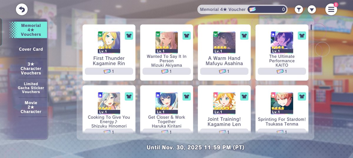 Rhythmflow18's tweet photo. @elioioioioioio @RYUSUlS I think you're referring to this voucher exchange.
Rest assured, they use a different type of voucher. If anything, it could be a "paid" feature. https://t.co/ngdzevYyNs