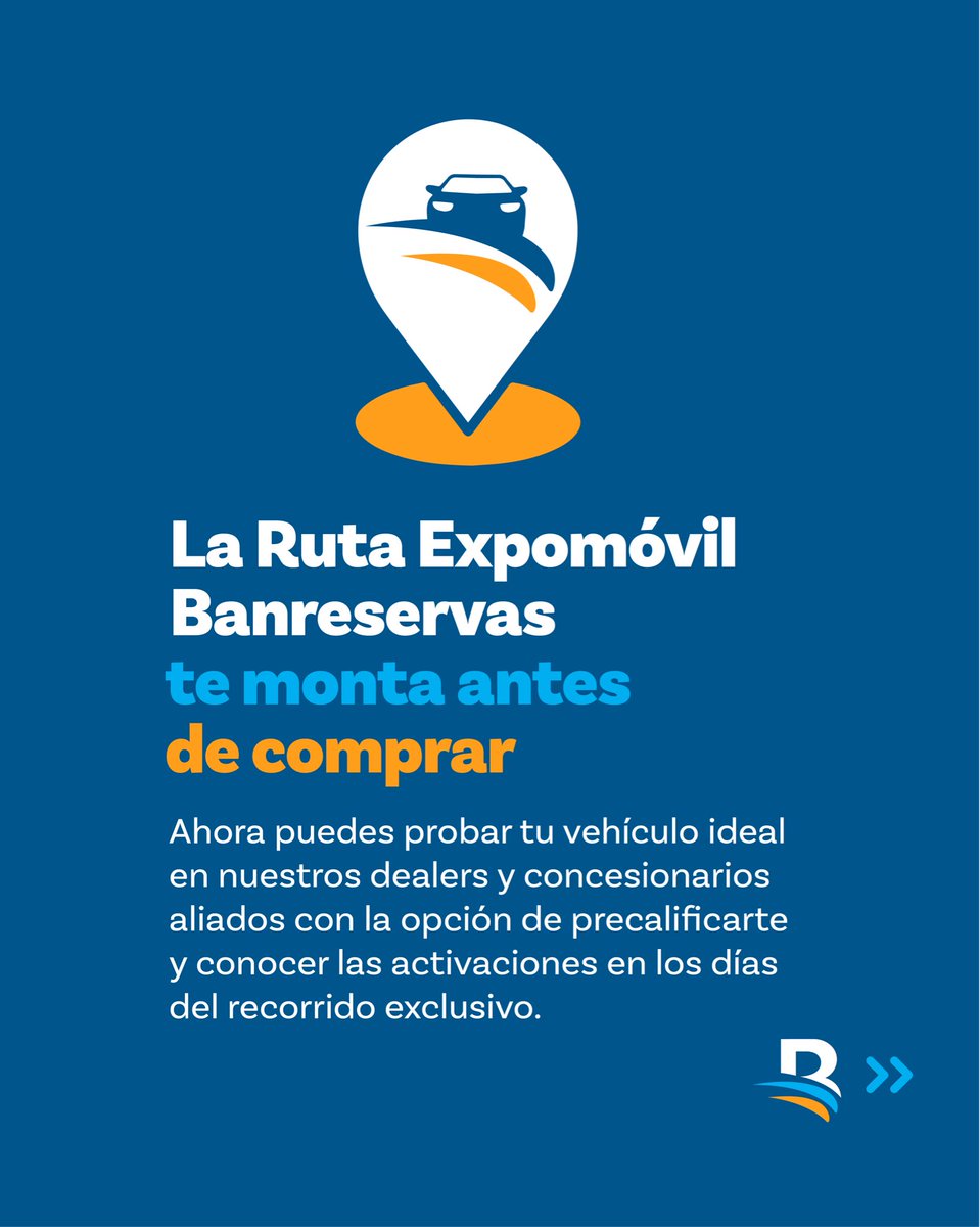 joeltorresDO's tweet photo. ¡Aprovecha está oportunidad única!

Comienza a rodar y a descubrir las opciones y oportunidades que tenemos para ti en esta ruta especial. Identifica el día que le toca a la marca que quieres conocer y comprar en Expomóvil Banreservas. 

@BanreservasRD
#RutaExpomóvil
#ExpomóvilBanreservas
 #Expomóvil #LaMovidaEstáEnTusManos