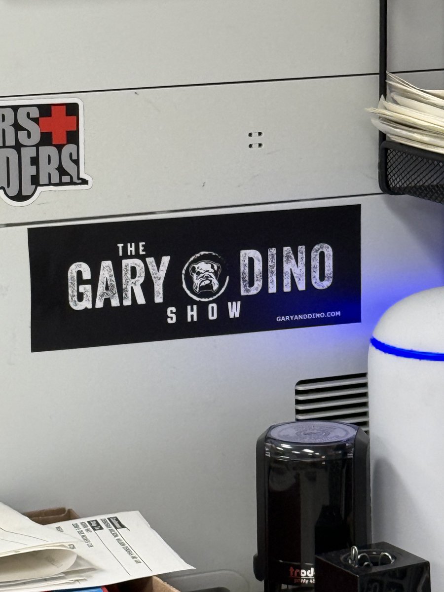 Looks like you have an eclectic fan base ⁦<a href="/dino101/">Dino DeMilio</a>⁩ &amp; ⁦<a href="/garyanddino/">The Gary & Dino Show</a>⁩! The Mail Room in Scottsdale raising the flag!
