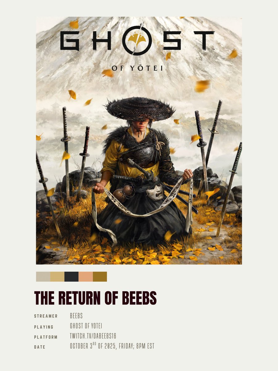Coming to screens near you! 
The Return of Beebs
Oct 3, 2025, Friday at 8pm EST 👀
#TwitchComeback