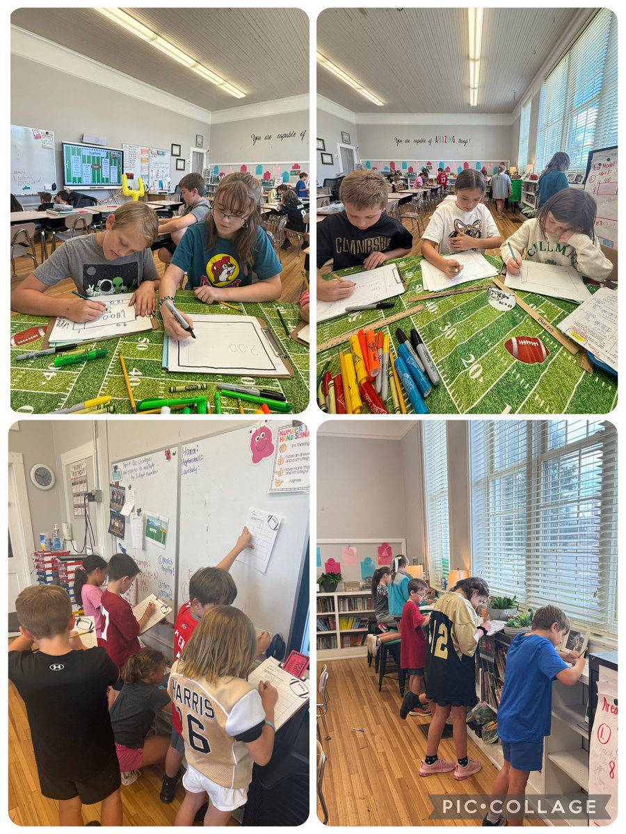_paigehamm_'s tweet photo. Today, fourth-grade students engaged in a math project-based learning day focused on multiplication. 📣Go TEAM📣
#partialproducts #areamodel #teamwork @EastElemCCS https://t.co/yKcILM4kzl