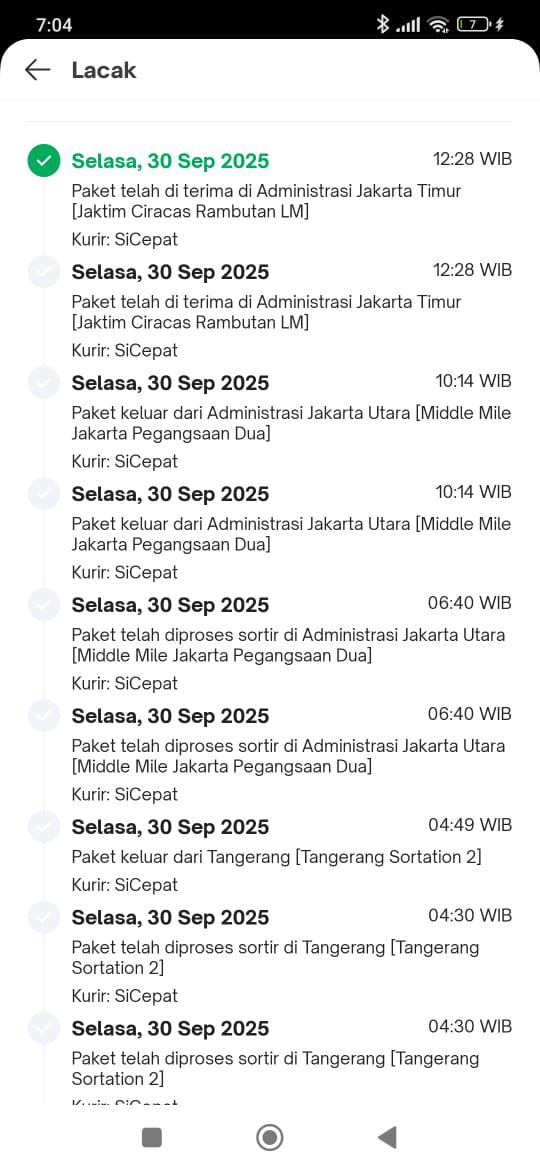 maftoehien's tweet photo. Namanya doang @sicepat_ekspres , paket stuck.. padahal butuh cepat https://t.co/UiWSbKKmwt