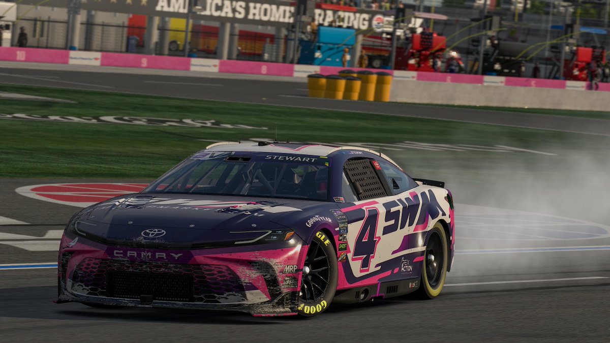 sped on pit road and still won nis! whoops!