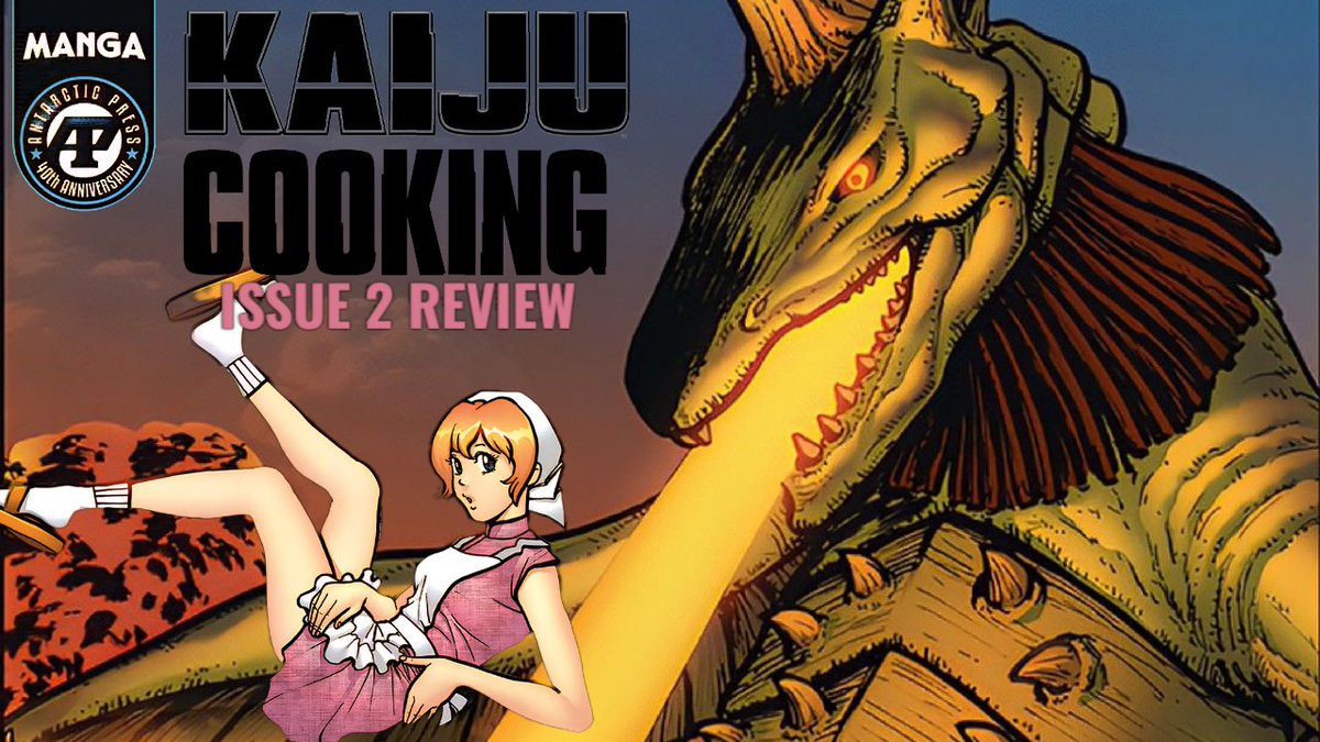 This weeks #comic review is the <a href="/AntarcticPress/">Antarctic Press SDCC #2309</a> release of <a href="/sanukisyokunin/">金谷　裕</a> Kaiju Cooking 2! Haruka is back with another #Kaiju Meal for thr masses! #Manga #Tokusatsu

Watch Here:
youtu.be/XYzcvxWAhbA
