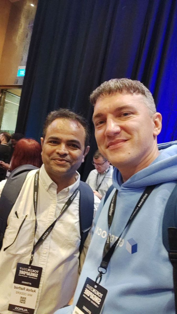 Day 1 of #TOKEN2049 was exceptional. Grateful for the chance to reconnect with familiar faces and form new, meaningful connections. 
Excited to see how we can shape the future of Web3 together with your ideas and <a href="/getblockio/">GetBlock 🧊</a> infrastructure!