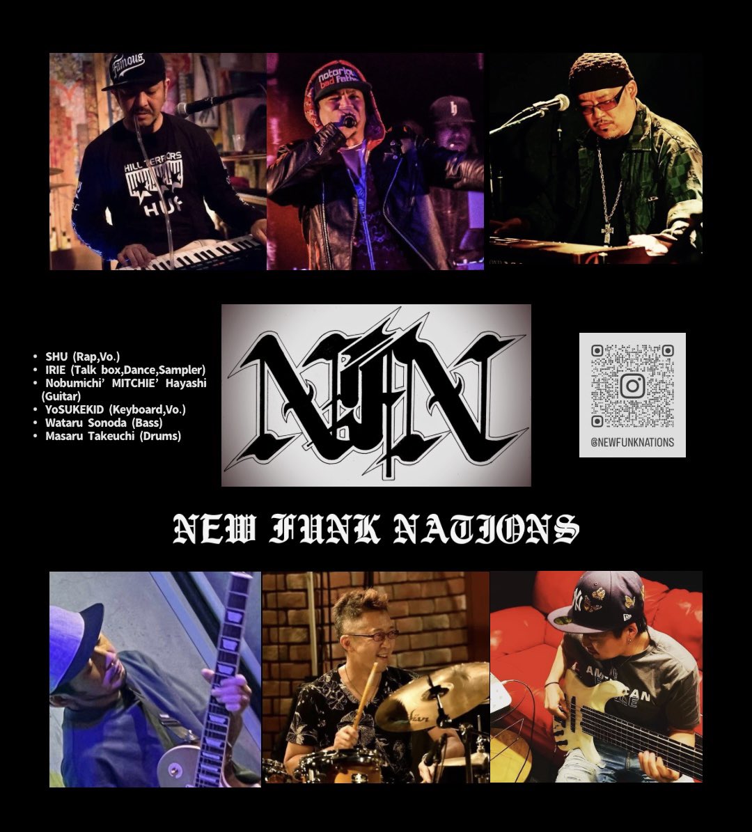 waveeeeee's tweet photo. 僕が所属しているバンド「NEW FUNK NATIONS」のオフィシャルインスタアカウントを開設しました！インスタやってる人はフォローしてね😊
https://t.co/OvUl0Qk8wN https://t.co/QnB0lVtaPc
