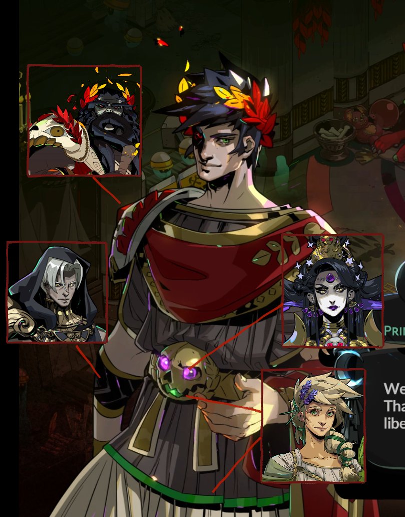 The way he is so full of love he even incorporates symbols of his loved ones into his clothing
#hades2spoilers