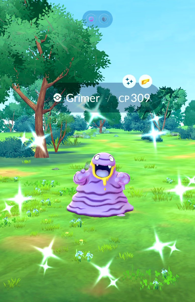 SmileThippy's tweet photo. ᶰⁱᑦᵉ.˖٭*ჱ̒⸝⸝•̀֊•́⸝⸝)✧ 💜💛
#ShinyGrimer
#PokemonGO🫶🏻🧢 https://t.co/rwZQmRYKb0