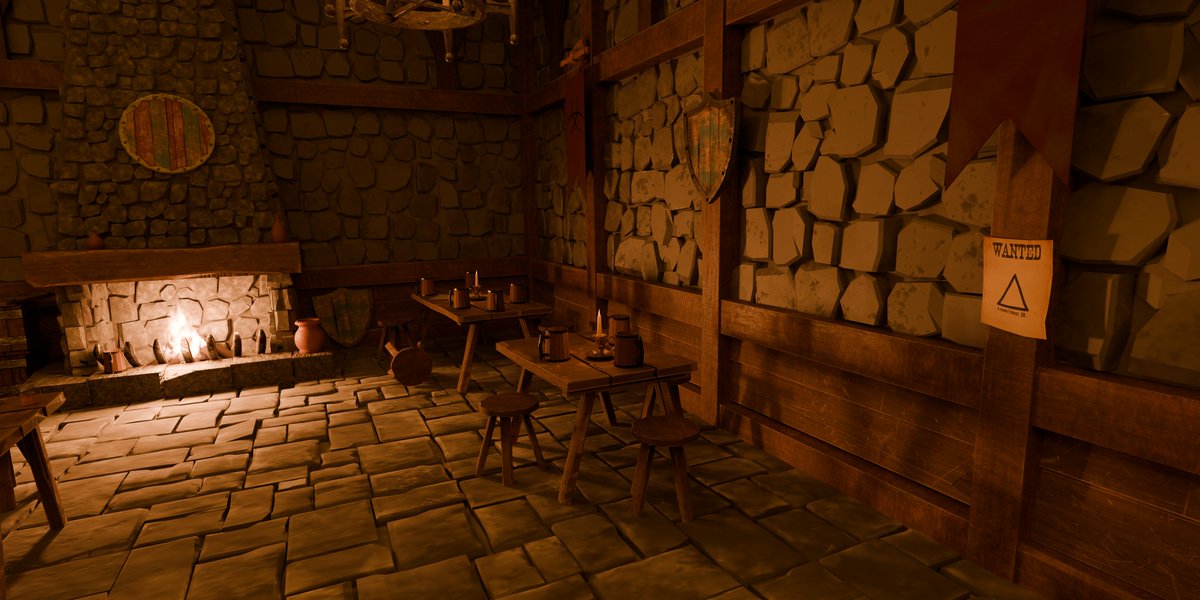 Nest_3D_'s tweet image. Medieval tavern — my latest 3D environment project, finally complete 🕯️🏰
#gamedev #3dart #gamedevelopment #RobloxDev