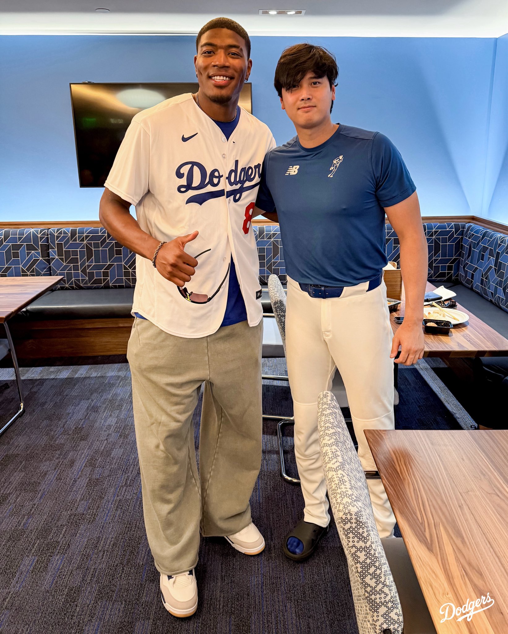 Los Angeles Dodgers on X: "Rui and Sho. 💙💜💛 https://t.co/8ijKLBHSKU" / X