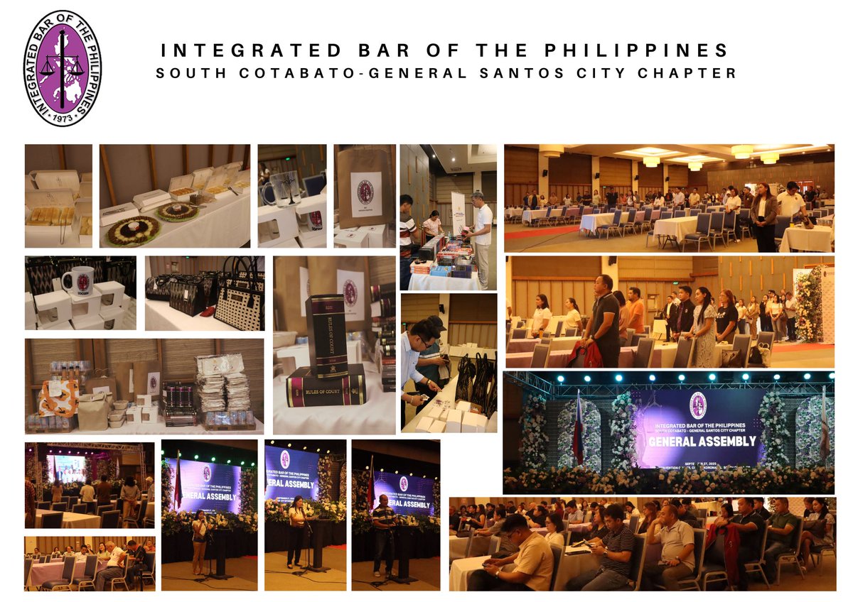 IBP_NCLA's tweet image. IBP SOCGEN
September 27, 2025

IBP SocGen Chapter General Assembly 

The assembly gathered our members to discuss important matters and updates affecting the Chapter and its operations.

#IBPNCLA
#ServeTheCountryHailTheIBP
#IBPLegalAid