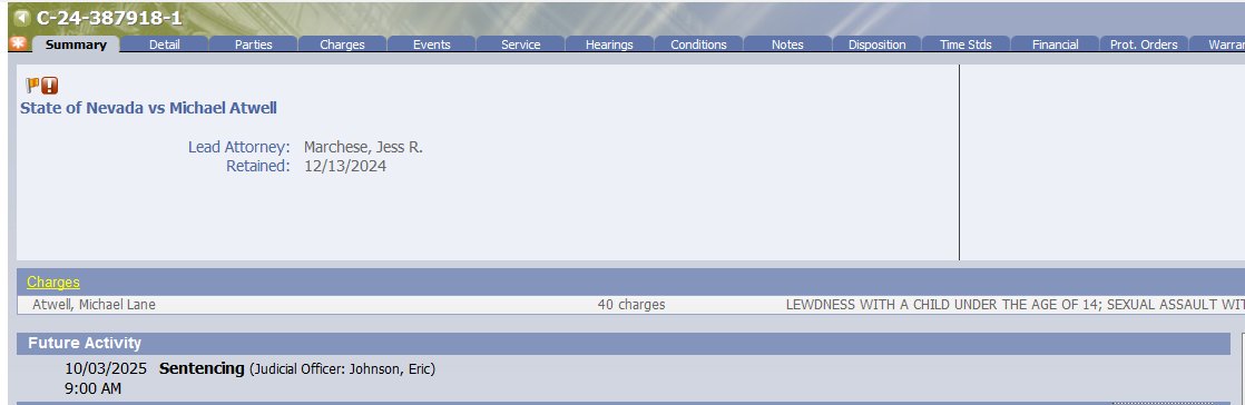 Nv8thC's tweet image. Michael Atwell scheduled to be sentenced on Friday, 10/3 at 9 a.m. in Courtroom 12A before Judge Eric Johnson