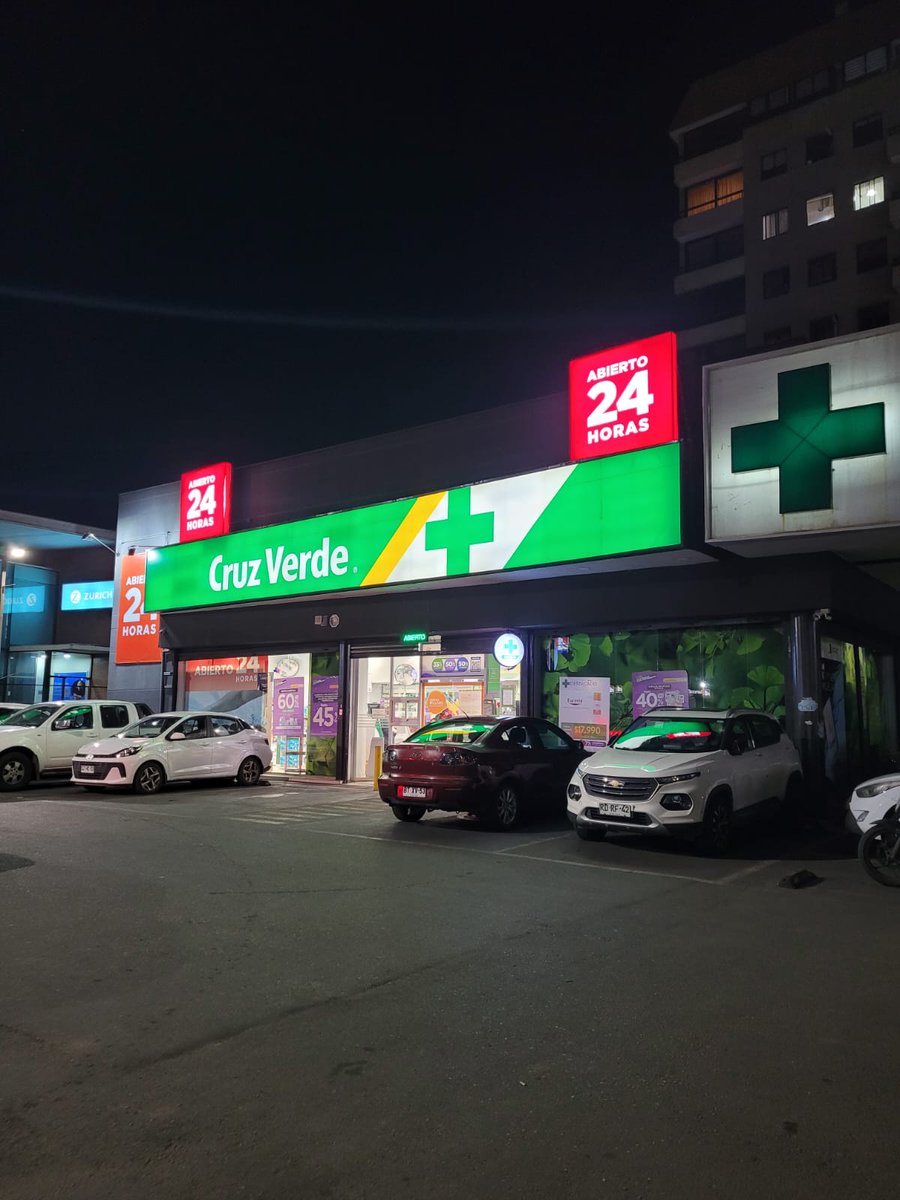 Farmacia de turno permanente 24 horas en #Temuco. 
#FarmaciaCruzverde. 
Av Alemania esquina Hochstetter