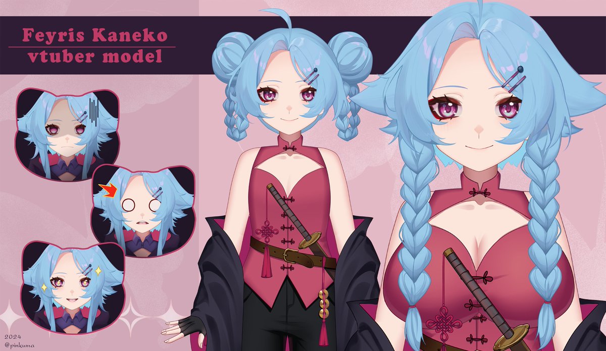 Another amazing model art by the lovely <a href="/kuma_pinkuma/">Pinkuma ✨ comms are open</a> 

Designed by @/hmniay