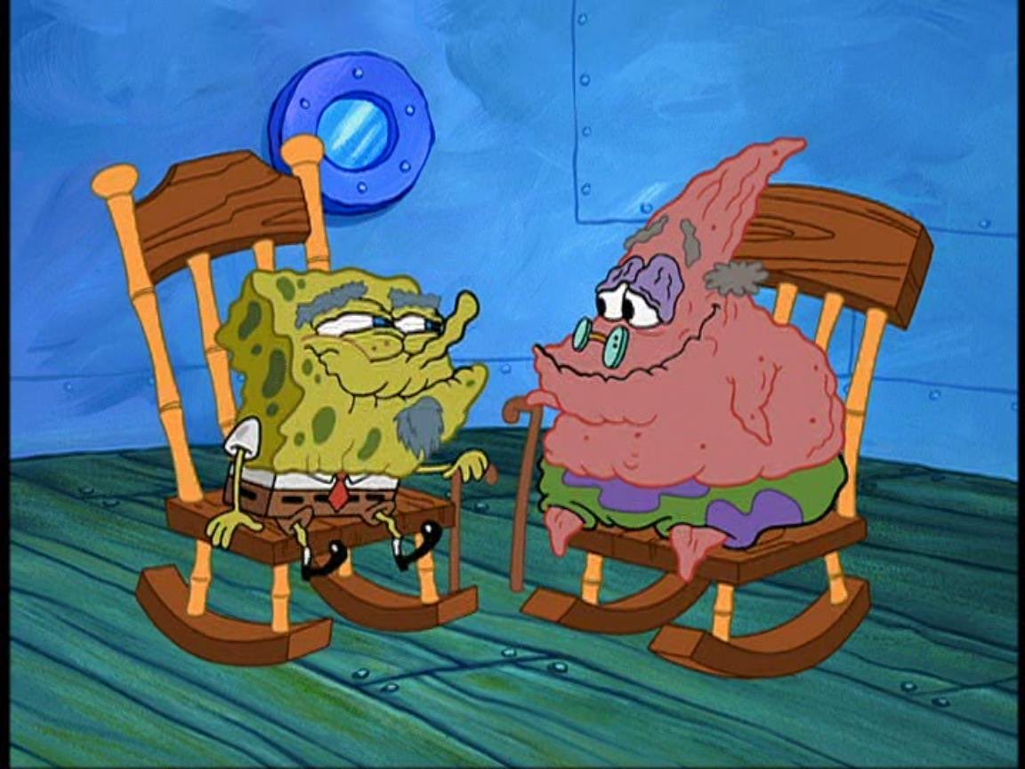 davidmarchie's tweet image. Here’s to SpongeBob and Patrick as old people. #Spongebob #InternationalDayOfOlderPersons #SpongeBobSquarepants