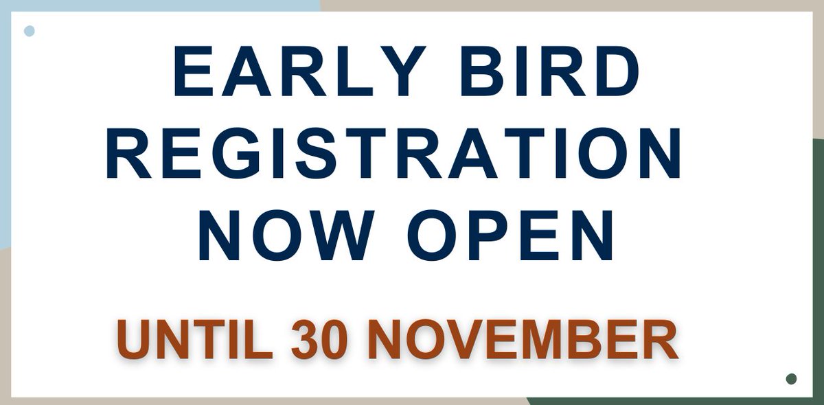 🎓 Early Bird Registration for #CAUTHE2026 is now OPEN! 🐦
Register by 30 Nov 2025 to save.
Full rego includes all conference sessions, catering, handbook + tickets to the Welcome Reception &amp; Conference Dinner!
👉 leishman.eventsair.com/cauthe-2026-co… #cauthe2026