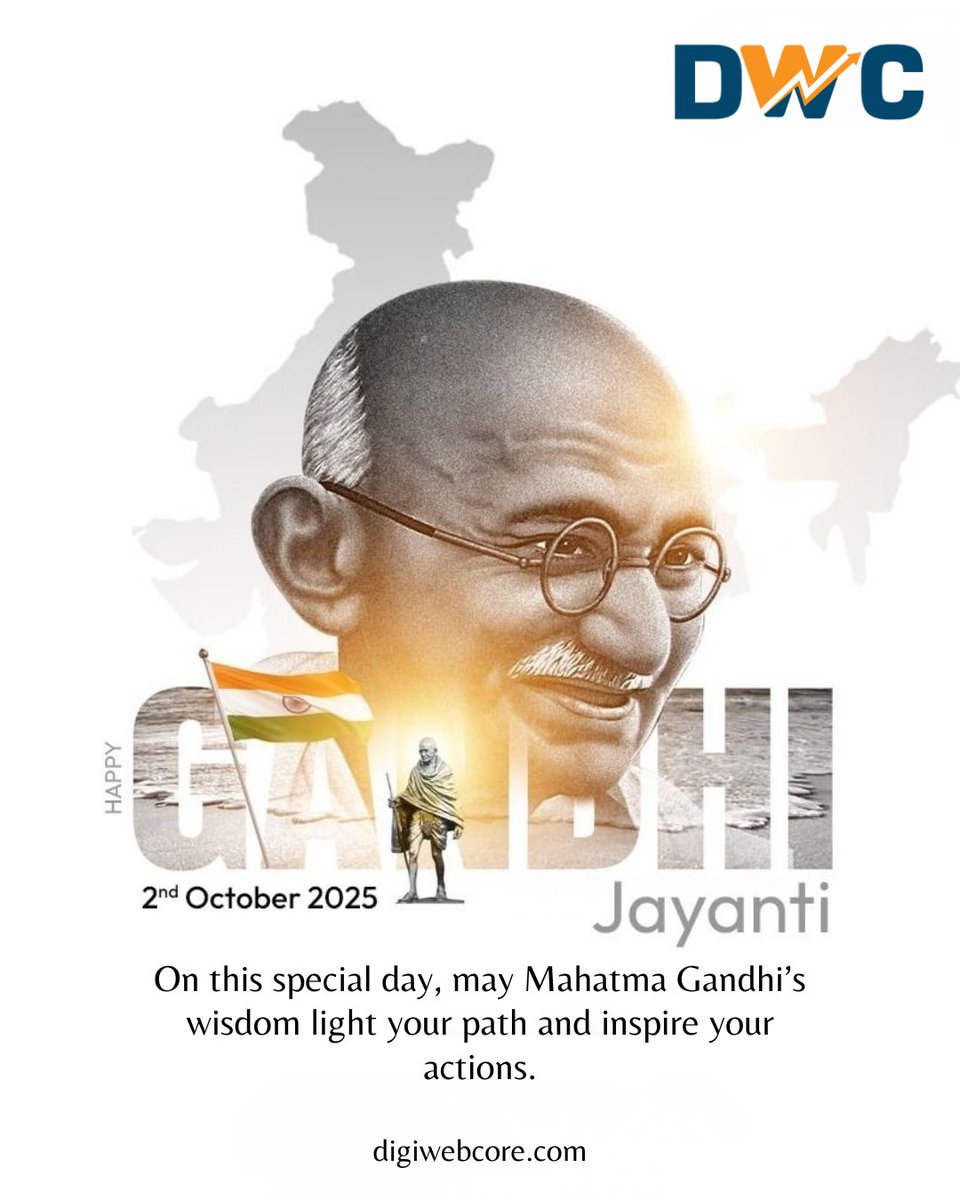 digiwebcore's tweet image. On this special day, may Mahatma Gandhi’s wisdom light your path and inspire your actions. Happy Gandhi Jayanti!
#gandhijayanti #mahatmagandhi #digiwebcore