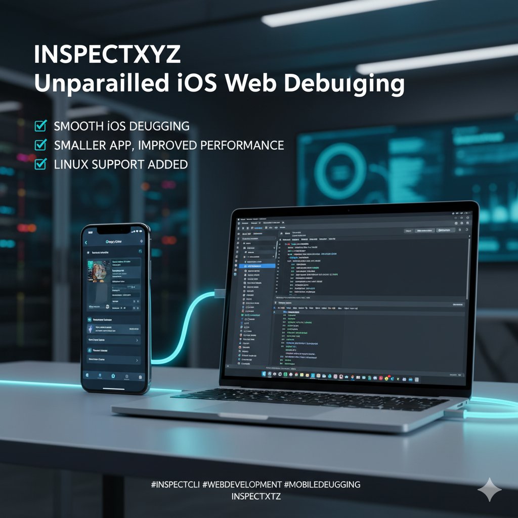 Joyfulchika1's tweet photo. @inspectxyz now allows you to debug iOS web views using Chrome DevTools and other CDP tools. Smooth, fast, and cross-platform.
Key wins:
Smooth iOS debugging
Smaller app, improved performance.
Linux support was added.
#InspectCLI #WebDevelopment #MobileDebugging @inspectxyz https://t.co/Da7NUky59H