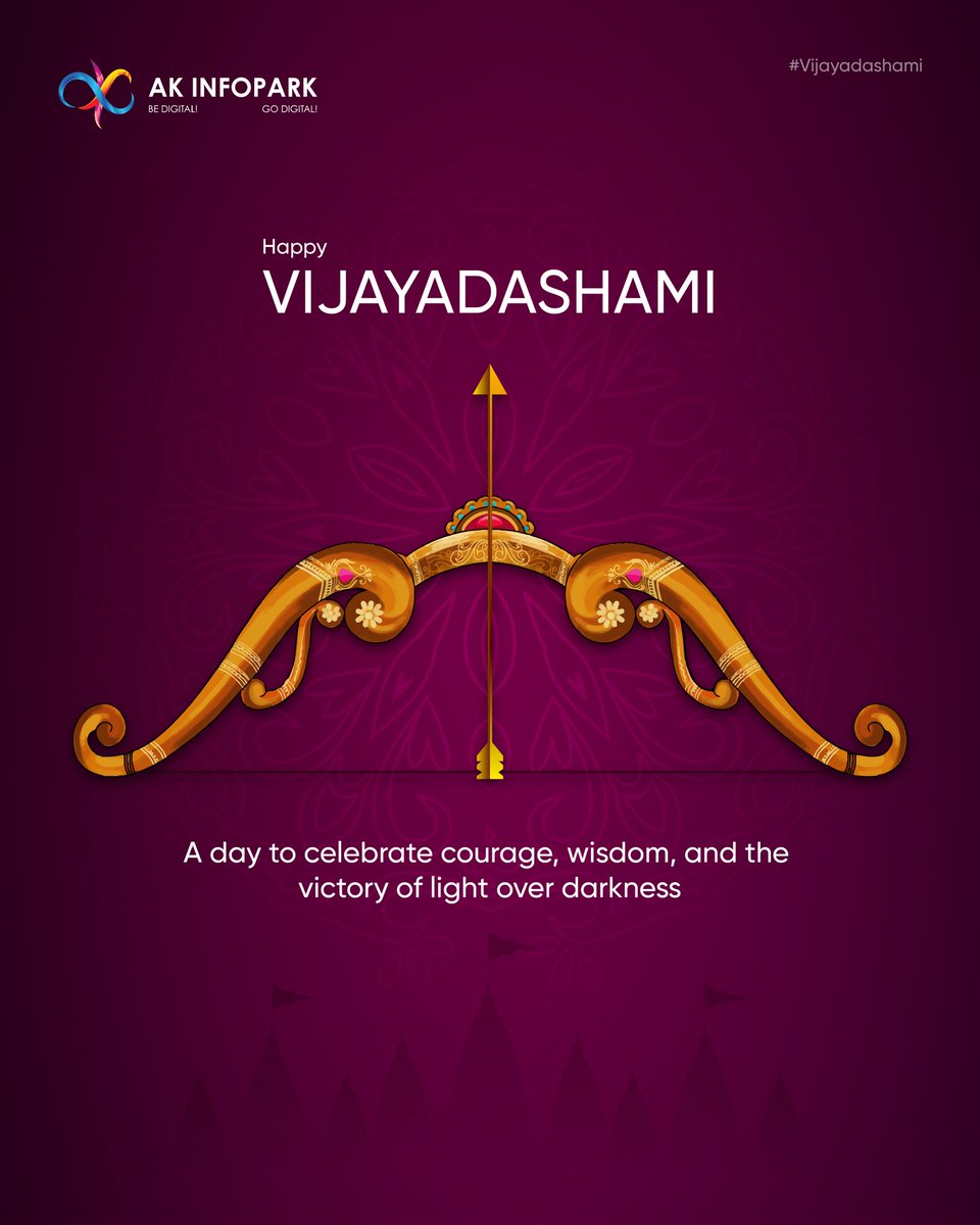 AK_Infopark's tweet photo. Let’s embrace the spirit of victory, peace, and new beginnings this Vijayadashami. 🌿💫

#VijayaDasami https://t.co/xXSWczx5ZG