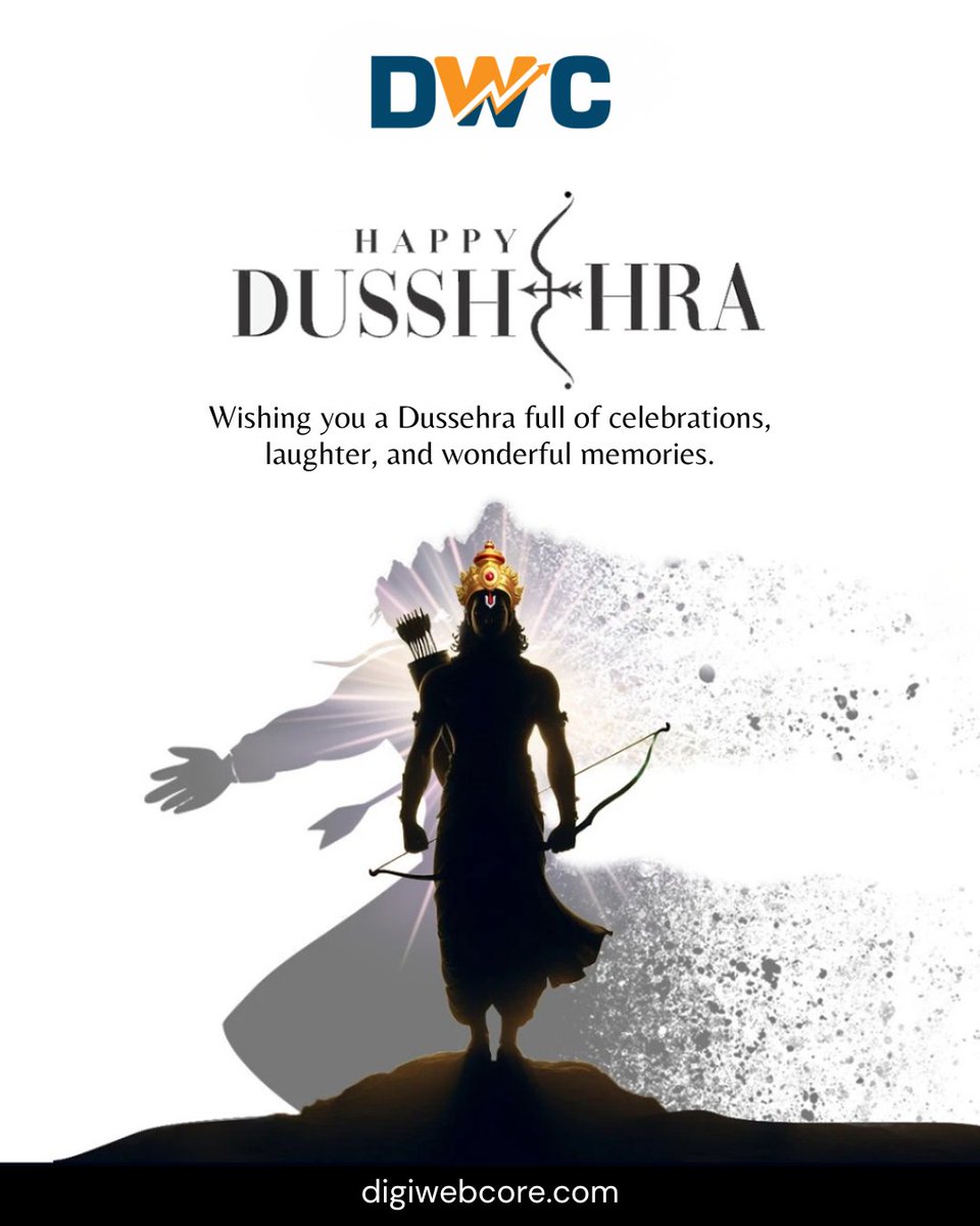 digiwebcore's tweet image. Wishing you a Dussehra full of celebrations, laughter, and wonderful memories. May the festival of Dussehra fill your life with courage and joy.
#happydussehra #digiwebcore