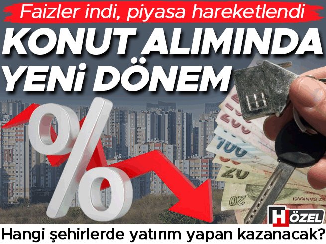 Merkez Bankası’nın faiz indirimleri birçok sektöre olduğu gibi gayrimenkule de olumlu yansıyor. Çoğu banka uzun süredir yüzde 3’ün üzerinde olan konut kredisi faiz oranlarını aşağıya çekti. Böylelikle hem yatırımcı hem de ilk kez ev alacaklar için yeni bir dönem başladı. Peki,