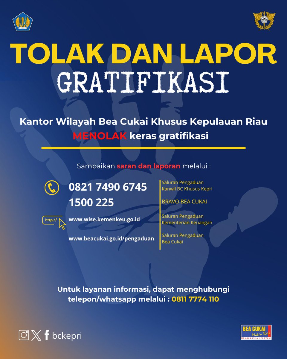 bckepri's tweet photo. Sinergi Bea Cukai Kepri &amp; Koperasi Desa Merah Putih

baca selengkapnya di 
https://t.co/TVd4IhiPv6 https://t.co/H25CxZP4Zv