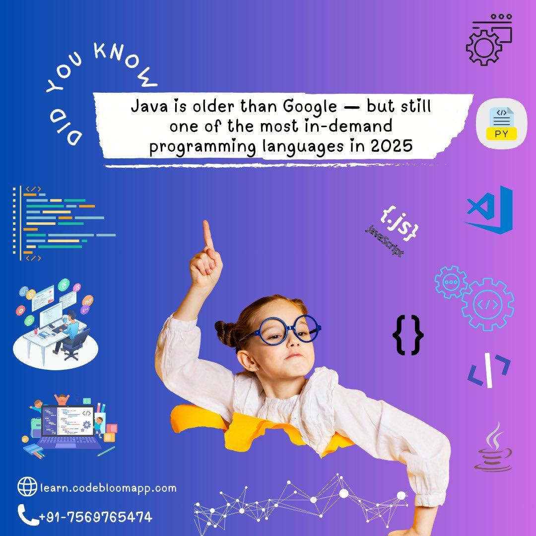 codebloomapp's tweet image. 💻 Learn Java Programming and build the future with code! 🚀
Click below to get started with Java Programming!
learn.codebloomapp.com
+91 75697 65474
#CodeBloomapp #Java #CodingLife #LearnJava #ProgrammersLife #JavaDeveloper #100DaysOfCode