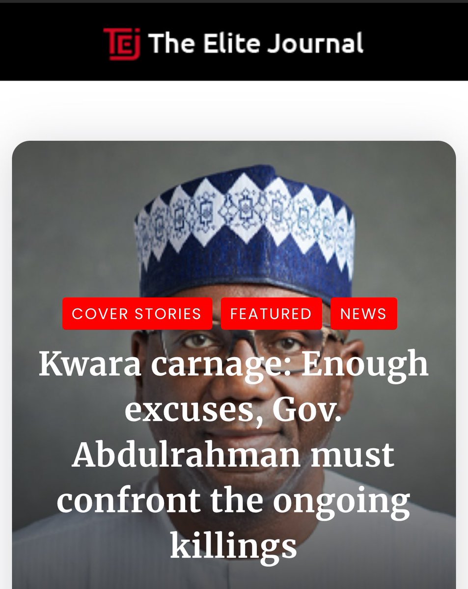 Kwara carnage: Enough excuses, Gov. Abdulrahman must confront the ongoing killings

In Oke-Ode, Kwara State, blood flows where leadership has failed. This week, bandits stormed villages, killing at least a dozen forest guards and terrorizing helpless families. The BBC captured