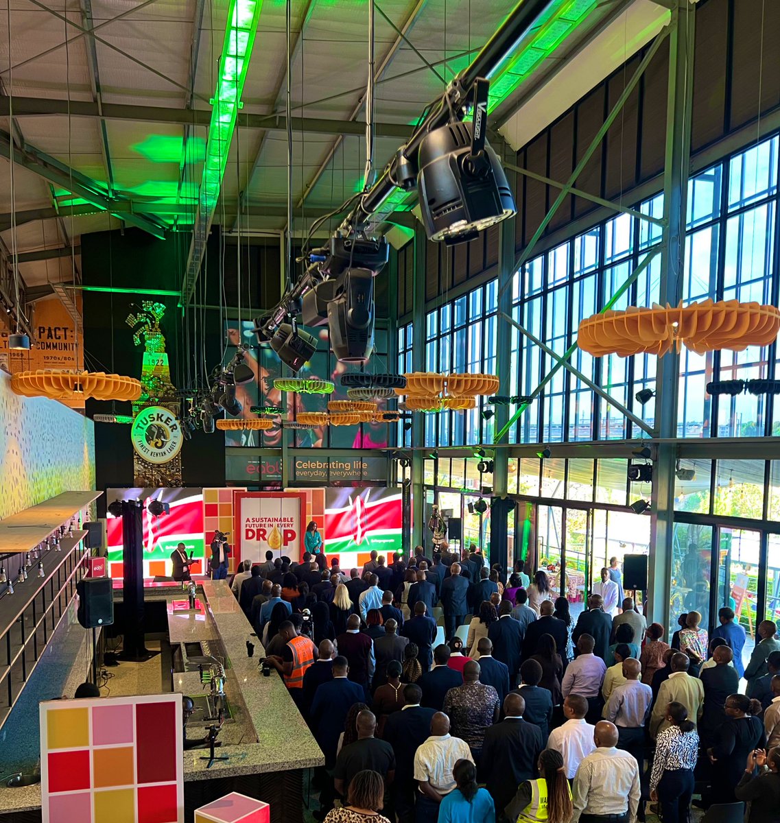 EABL_PLC's tweet photo. We are coming to you live from our Tusker Microbrewery as we prepare to unveil our 2025 Sustainability Report.

Follow the proceedings live here https://t.co/hjn9hFVsZr

#ASustainableFutureInEveryDrop https://t.co/rcXh22dCoD