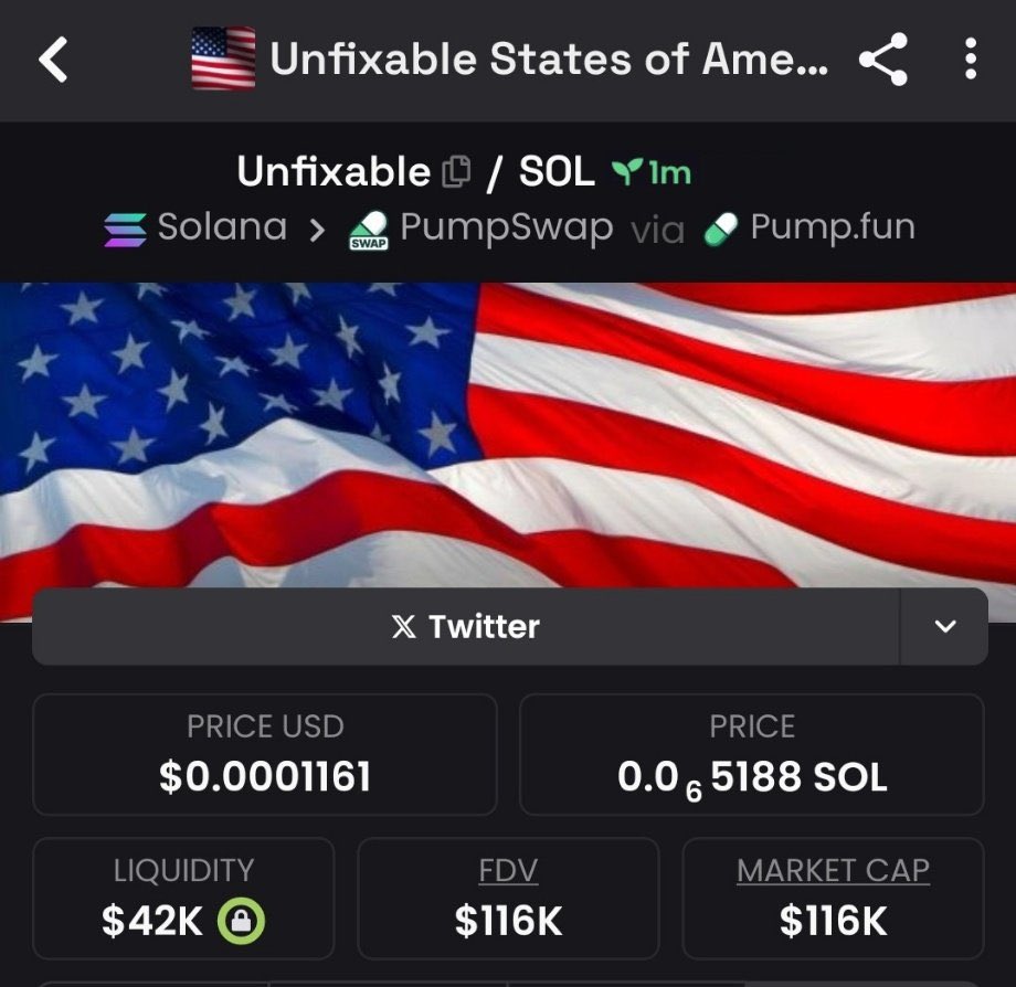 BitBoss__'s tweet image. Aped #unfixable at $116K Market cap in my Alpha TG 🚀

$sol $yska #unemployed $clipr #elonrix $modbot $gman #vibecoder $psycho $quest $galen