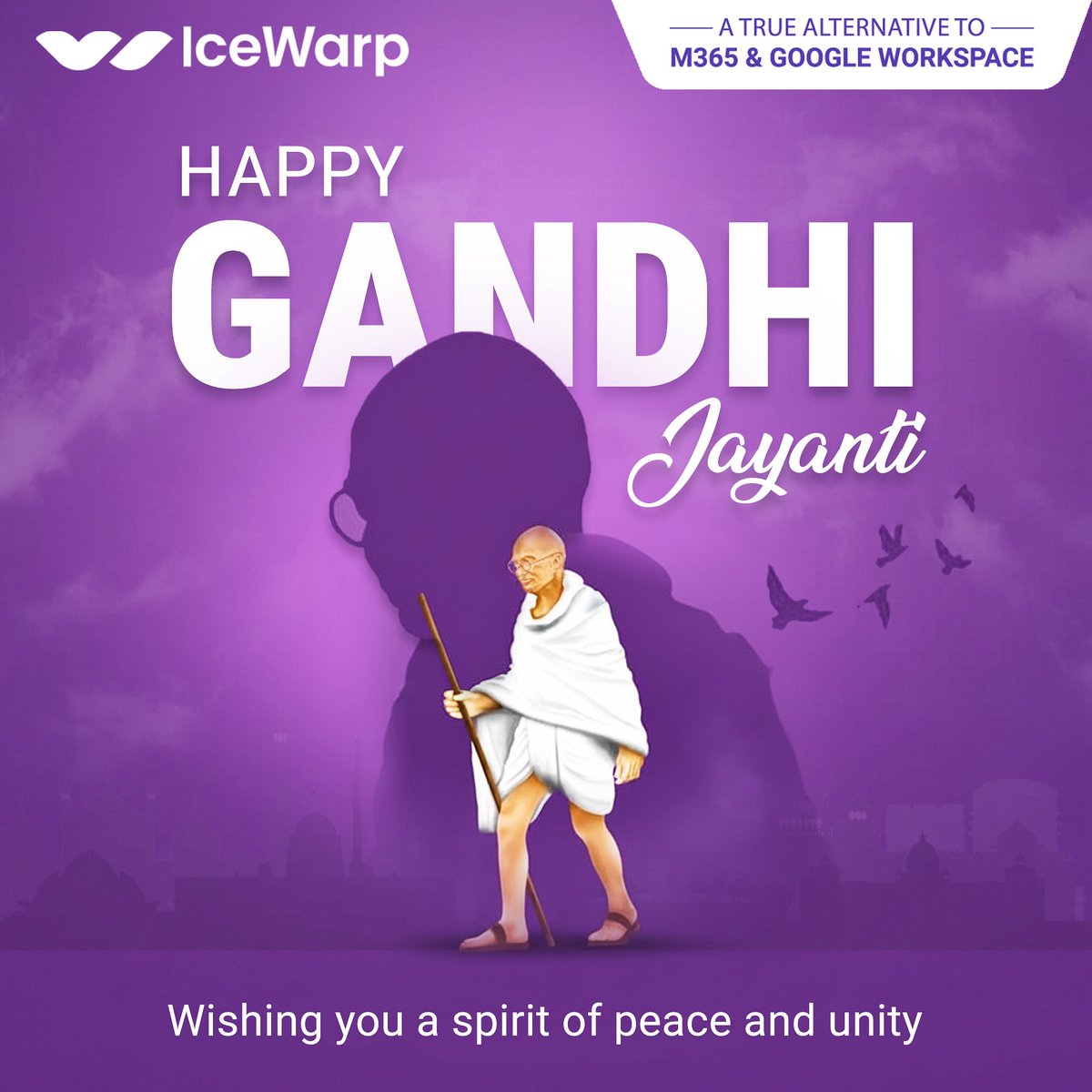 On this Gandhi Jayanti, we honor the values of truth, peace, and simplicity principles that inspire us to build a more connected and secure digital world.

IceWarp wishes you a meaningful Gandhi Jayanti.

#GandhiJayanti #MahatmaGandhi #Peace #Truth #IceWarp #IceWarpIndia