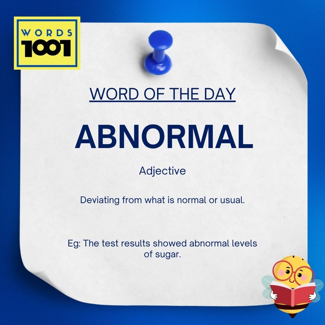 IndiaSpelling's tweet image. Abnormal (adj): “The test results showed abnormal sugar levels.”
2025 health tech detects issues 20% faster! #Abnormal #Health #Science #SpellBee