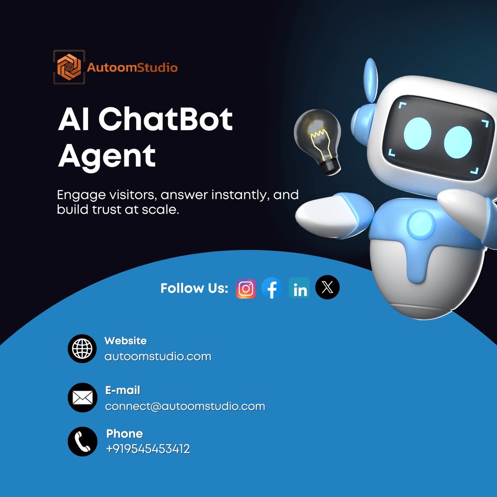 AutoomStudio's tweet photo. Boost your business game with AutoomStudio's AI-Powered Virtual Agent and Agentic AI Workspace! 🚀 Enjoy smoother workflows with Intelligent and Autonomous Agents. Curious how? Check it out: https://t.co/0wEHT3QKou | +91 9545454312. #AIAutomation #AIAgent https://t.co/qJZRDLnb9N