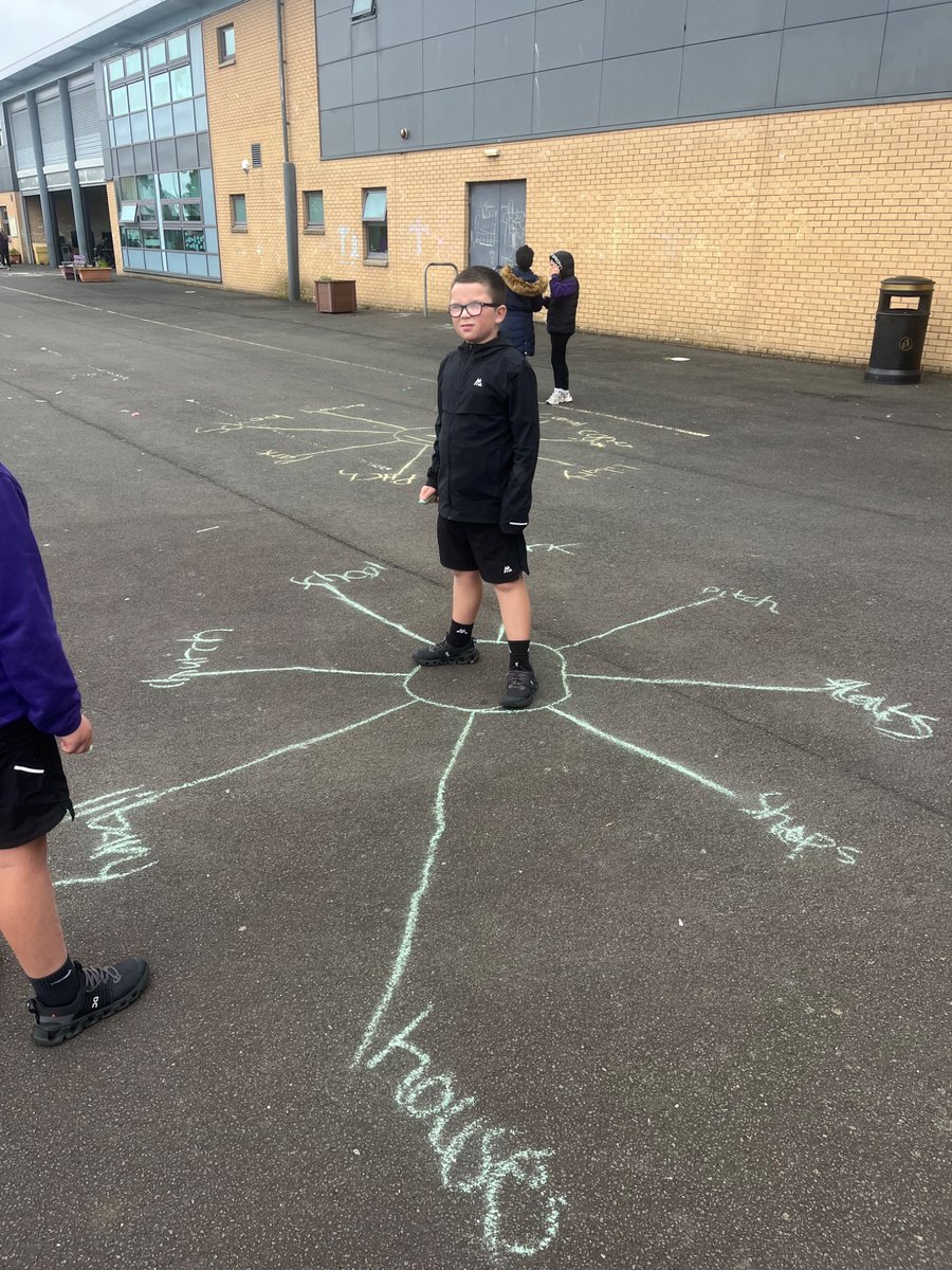amcalinden1's tweet photo. For #outdoorlearningweek P6b took angles to the playground. We worked with partners to direct them to turn 🔁 or 🔄in increments of 45°, 90°, 180°, 270° and 360°. 🏫🧭🏡🛒☕️
@StMonicaMilton https://t.co/dSkjfvLIs5